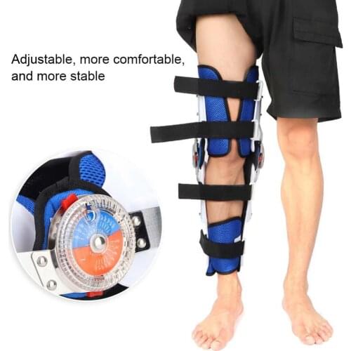 Medical Adjustable Knee Leg Joint Support Injury Splints Orthopedic Ligament Rehabilitation Foot Ankle Fractures Knee Pad Breath