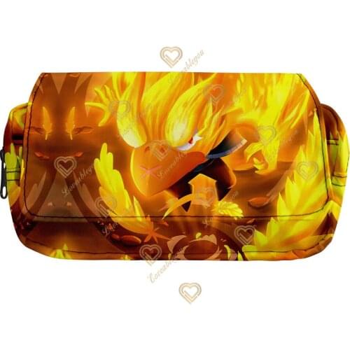 Cute Kawaii Canvas Pencil Case High Capacity Pen Bags Cute Letter Pencil Bags for Girls Gift School Supplies Korean Stationery