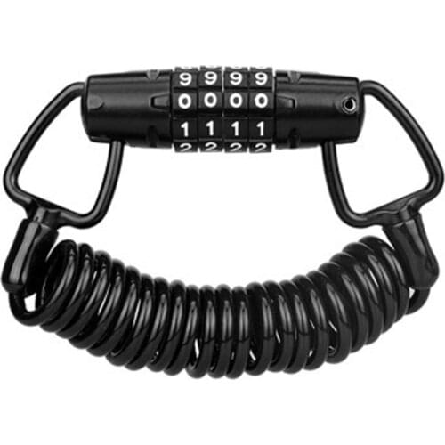 Bicycle Mini Lock Portable Changeable Password Lock Anti-Theft Helmet Lock Bicycle Thick Steel Cable Safety Mini Car Wire Lock