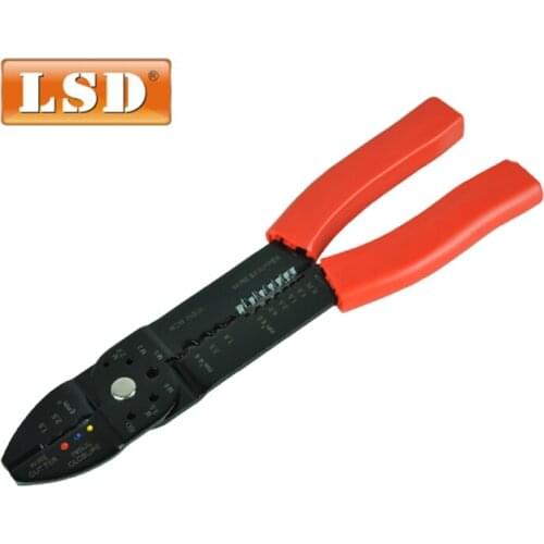 LS-313 5 in1 multi-functional crimping tools for crimping non-insulated terminal crimper cable cutter wire stripper hand tool