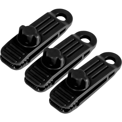 3pcs Reusable Tent Tarp Tarpaulin Clips Clamp Buckle Tent Hool Awning Clip Hiking Camping Tool Survival Outdoor Accessories