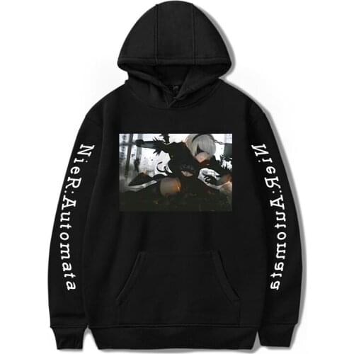NieR:Automata Game 2D Printing Men/Women Autumn Fashion Unisex Hoodies cool Sweatshirt leisure Long Sleeves Pollover Plus Size