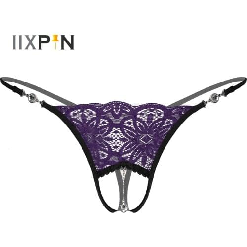 Mens Lingerie Sissy Underpants Sexy Crotchless G-String Thongs Briefs Panties Pendant T-back Underwear Lingerie Exotic Apparel