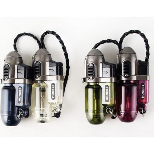 Double Flame Soft Fire Lighter Smoking Accessories for Weed Butane Lighter Regalos Para Hombre Originales Fun Toy Gadget for Men