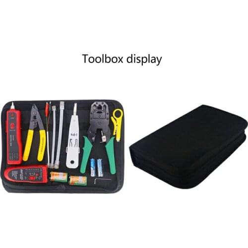 Computer Network Repair Tool Kit LAN Network Internet Cable Tester Wire Cutter Screwdriver Pliers Crimping Plug Clamp Tool Set