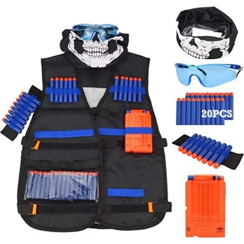 Vest Kit For erf Guns N-Strike Series Outdoor Game Vest Suit Team Shooting Game Vest Set Shooting Game Clothing For Children 4