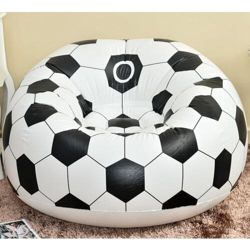 Football Inflatable Sofa Soccer Ball Air Lounge Chair Basketball Beanbag Lounger Outdoor Furniture Garden Home Office
