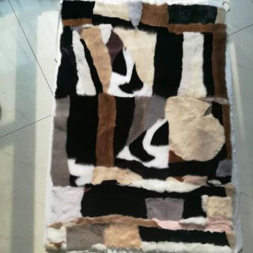 New arrival natural mink fur blanket large piece patchwork genuine mink fur plates fur raw material parka lining