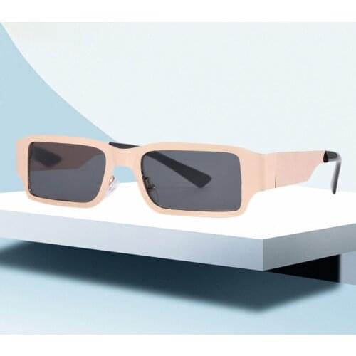 New Small Frame Sunglasses Metal Punk Trend Sun Glasses Personality Fashion Small Face Women Eyeglasses очки солнечные 2021
