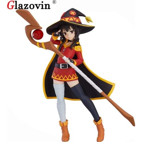 Glazovin Original Genuine 18Cm Gods Blessing On This Wonderful World Megumin PVC Figure Collectible Model Toy Gifts