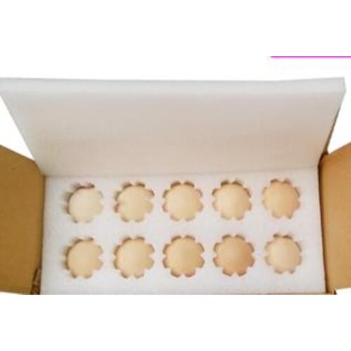 250*110*75mm EPE Foam For 10 Holes Eggs Packaging Materials Packing Pallet Egg Storage Box