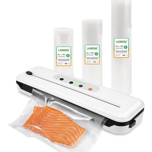 YUMYTH Food Vacuum Sealer with BPA-Free Vacuum Bags Built-in Cutter Commercial Vacuum Packing Machine Plastic Storage Bags T284