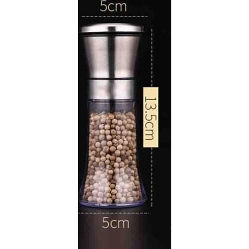 304 Stainless Steel+ABS Plastic Pepper Mill Grinder Manual Grinding Machine