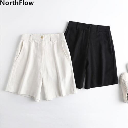 Northflow Shorts Women Faldas Mujer moda Solid Linen Casual Tassel Vintage Harajuku Saia Shorts Womens