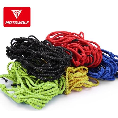 Universal Motorcycle Reflective Net Pocket Fuel Tank Helmet Fixed Net Refit Bold Lengthened Luggage Rope Elastic Binding Belt