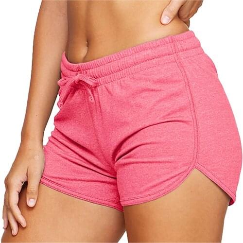 WomenS Sports Dolphin Yoga Pilates Shorts Adult Summer Solid Color Drawstring Training Pants Pocket Casual Sports Pants S-2XL