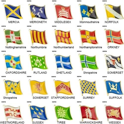 United Kingdom County Lapel Pins Flag Lapel Pins Country Flag Badge Flag Badge Brooch
