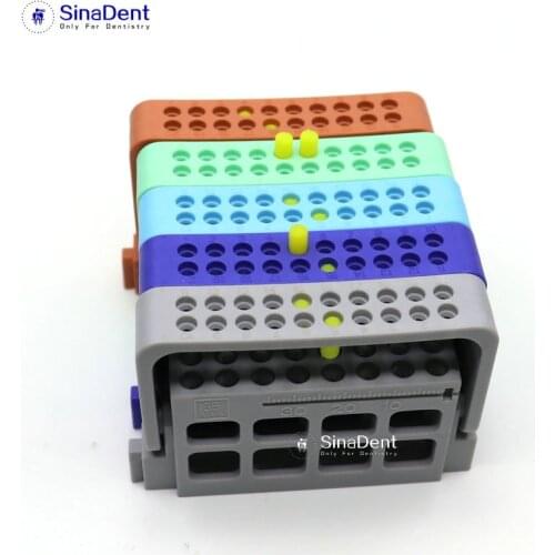 1Pcs Dental Endodontic Files Holder 16 holes with Record 5 Colors Plastic Autoclave Disinfection Endo Rulers Endo Box Endo Stand
