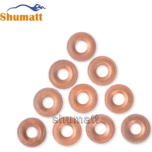 10 PCS Common Rail Injector Sealing O-ring For B-osch Copper Washer Gasket Set Size 2.1mm*18.4mm*7.3mm