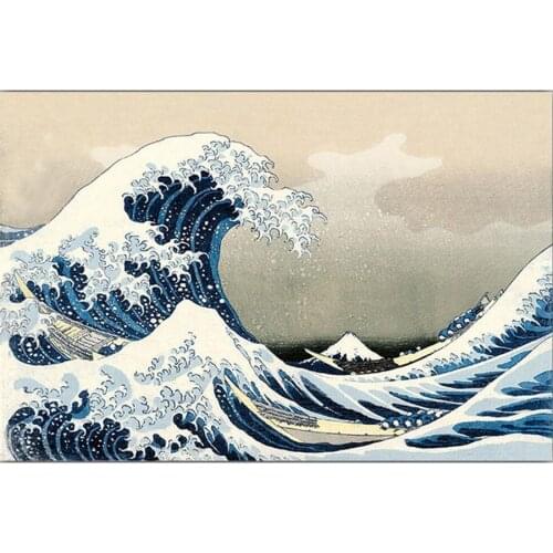 5d Diy Diamond Painting The Great Wave Off Kanagawa Japanese Full Cross Stitch Kits Diamond Embroidery Diamond Mosaic Home Decor