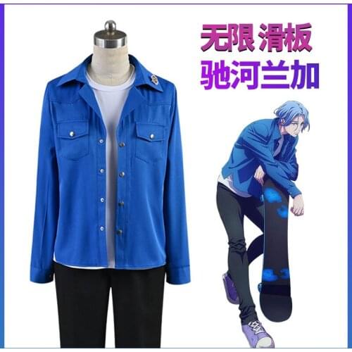 Anime Game SK8 the Infinity SNOW Langa Uniform Outfit Daily Dress Cosplay Costume Unisex Halloween Carnival Free Shipping 2021