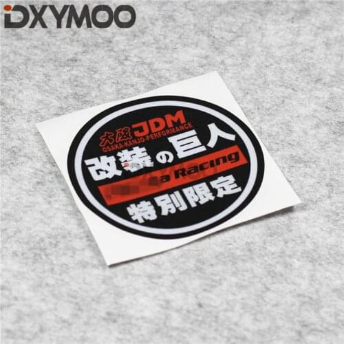 Car Styling Japanese Special Racing Stickers Motorcycle Bike Modified KANJO Osaka Performance Bumpers 10cm 3M