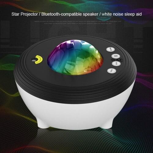 Dynamic Flowing Projection Lamp Music Player LED Night Light USB Charging Rotate Projector Lamp Bedroom Decoration Gifts