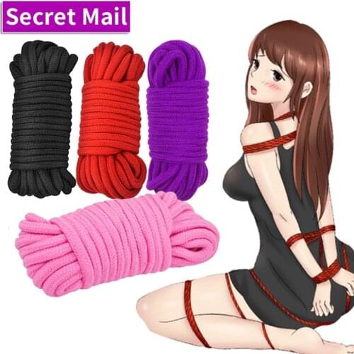 Soft Bondage Rope 5m/10m Restraints Slave For Female Erotic Products Sex Shop Cotton Straps BDSM Adult Games Binding Sex Toys