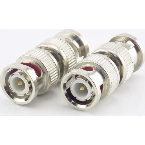 Gakaki 1Pcs BNC Connector Adapter RF Convertor Male To Bnc Male Coupler for RG59 CCTV Camera Security Video Surveillance System