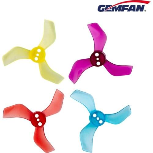 Gemfan 1635 40mm 1.6X3.5X3 3-Blade PC Propeller 1mm 1.5mm for FPV Racing Brushless Tinywhoop Drones 1103 1105 Replacement Parts