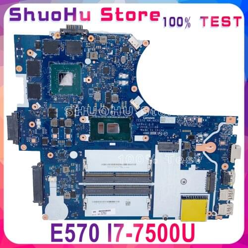 KEFU NM-A831 For Lenovo E570 CE570 Motherboard NM-A831 DDR4 i7-7500U GTX950M Laptop Motherboard 100% original Test work