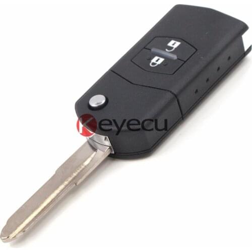 KEYECU Brand New Folding Remote key Car Starter 2 Button For Mazda 315MHz With 4D63 Chip Part # KR55WK43451