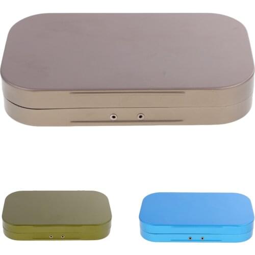 15.5x9.5x2.7cm Aluminum Alloy Fly Fishing Lures Box Super Foam Insert Flies Hooks Lures Baits Fly Boxes