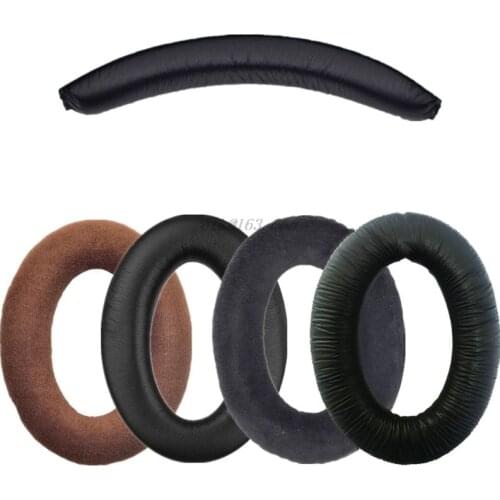 Leather Flannel Earpads Ear Cushion Cover Headband for PXC450 PXC350 PC350 HD380 PRO HME95 G4ME Zero Game Zero Headphone
