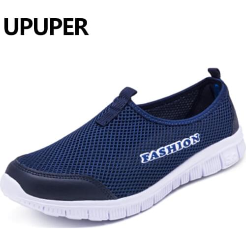 UPUPER Breathable Mesh Sneakers Women Shoes Fashion Lightweight Summer Slip-On Walking Shoes Female Sport Shoes For Women