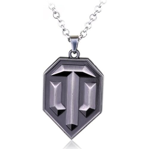 Fashion Cool Cosplay Online Game Tank WOT World Warship Gaes Metal Pendant Necklaces For Women Men Fans Jewelry Gift