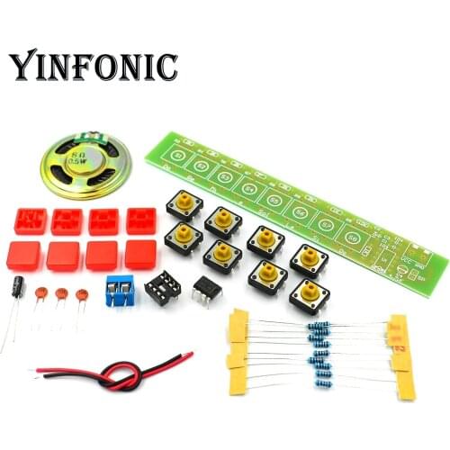 1SET NE555 Component Electronics Electric Piano Organ Module DIY Kit Learn electronic principles, childrens lab