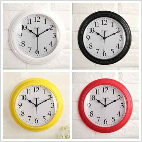 Modern Design Minimalism Wall Clock Mute Classic Nordic Thick Border Hanging Watch 3D Reloj Pared Bedroom Living Room Home Decor