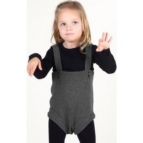New Autumn Spring Boys Girls Pants baby Braces Skirt Knitted Cotton Tirantes Sweater PP Pants Infant Skirt