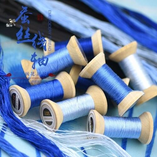 New Item Chinese 100% Silk Embroidery Thread Yarn embroidery floss for Sewing Article Wooden packing