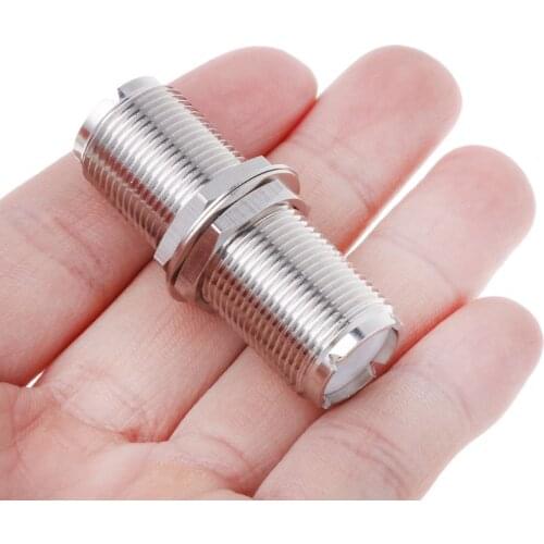 UHF SO239 Female To Female Jack Nut Bulkhead Panel Mount Adapter Connector Straight F/F