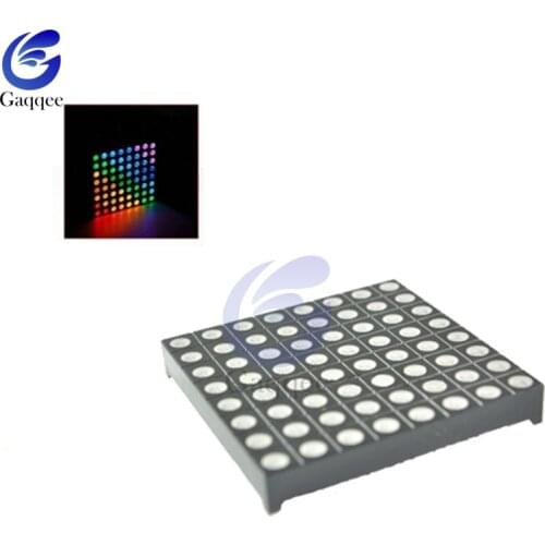 Full Color 8x8 8*8 LED Matrix Screen Module DC5V Mini Dot LED Matrix Display RGB Digital Tube Screen For Diy 60mmx60mmx5mm