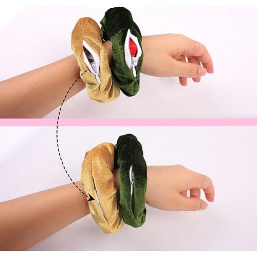 2020 New Zipper Velvet Scrunchie Women Girls Elastic Hair Rubber Bands Accessories Tie Hair Rope Ring Holder Headwear Headdress