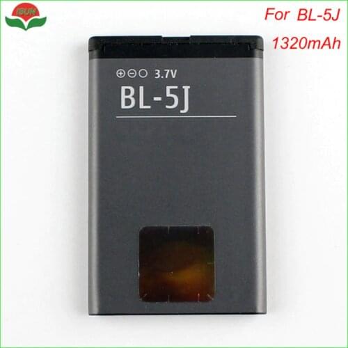ISUN Battery Replacement For Nokia Lumia 520 5230 5228 X6 5800 XpressMusic N900 C3 5232 BL5J BL 5J BL-5J Mobile Batterie