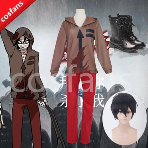 Game Angels of Death Zack Isaac·Foster Hoodies Jackets Cosplay Costume Isaac·Foster Shoes Mens suit Hoodies Sweatshirts Cosplay