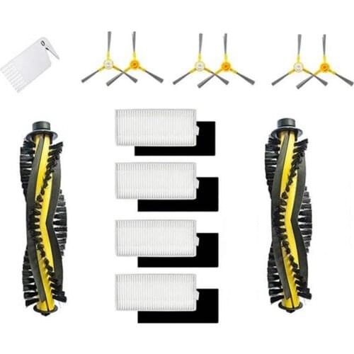 TOP!-Replacement Roller Brush Filter Side Lateral Brushes for Neatsvor X500 Tesvor X500 X500 Pro Robot Vacuum Cleaner Parts