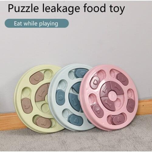 Pet Supplies Pet Educational Toy Dog Turntable PP Plastic Material Feeder Porous Hidden Food Toys Jigsaw Slow Food Bowl