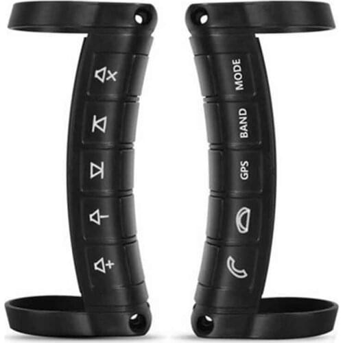 Universal Car Wireless Steering Wheel Controller Key LED Luminous Multifunctional DVD Navigation 10 Button Remote Control