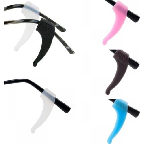 Eyewear Ear Hook Silicone Eyeglass Temple Tip For Glasses Spectacles Anti Slip, Ear Hook Grip Soft Anti-Slip Ear Hook Leg