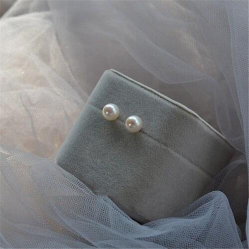 Liemjee Wholesale Sterling Silver 14K Gold Plated Pearl Earrings Fashion Jewelry For Women Feature Namour Charm Gift All Seasons